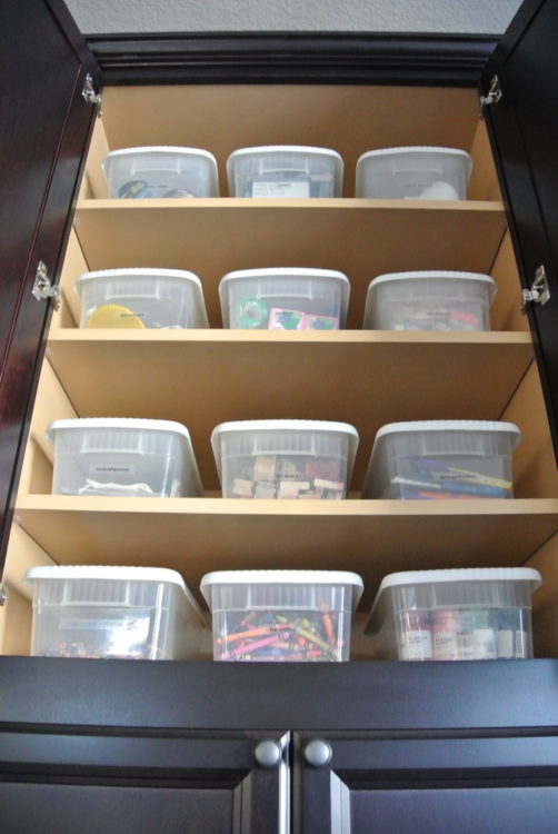 Organizing Kids' Arts and Crafts at I'm an Organizing Junkie blog