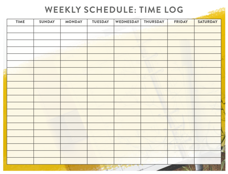 Weekly Time Frame Reverse Take Back Your Time - Morganize with Me | Morgan Tyree